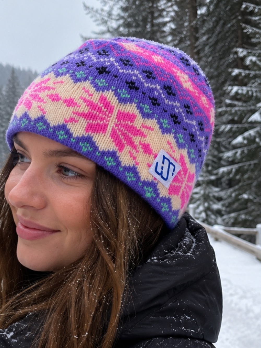 Vintage Y2K Fair Isle Wool No Itch Beanie. Women’s OS. Dopamine | Retro | Sporty